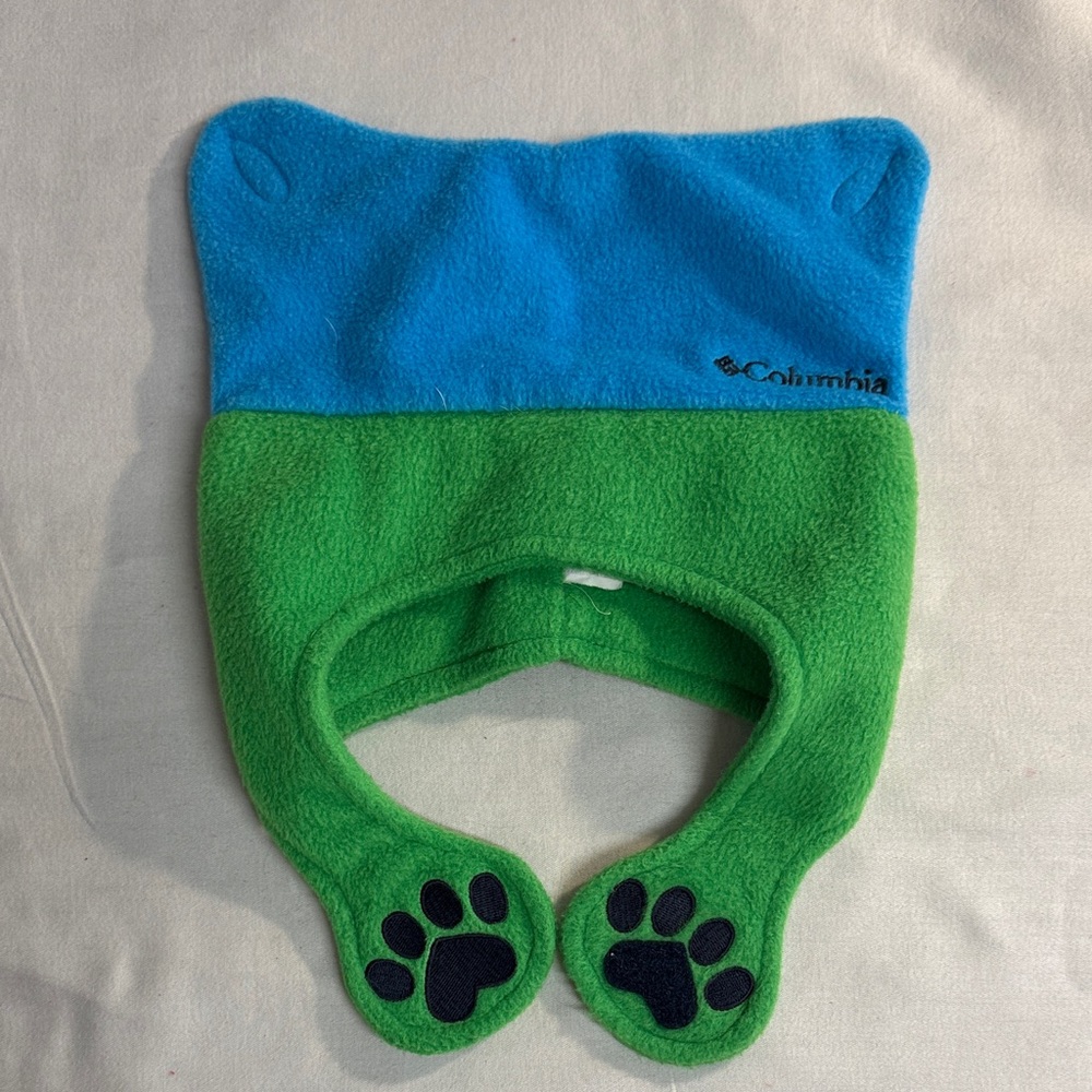 ⭐️ Columbia - Blue and Green Kids Fleece winter Hat